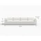 Homeroots 160" White Linen Blend Modular Sofa 714565 - alternate 5