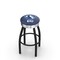 Holland Bar Stool Co 25" Blk Wrinkle Eastern Illinois Swivel Bar Stool, Chrome Ring L8B3C25EastIL - alternate 1