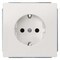 Siemens DELTA style, titanium white SCHUKO socket outlet 10/16 A 250 V with increased 5UB1855 - alternate 1