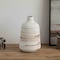 Uniquewise 11in Whitewashed Boho Bottle-neck Decorative Pottery Flower Vase for Faux Florals and Home Decor QI004794 - alternate 4