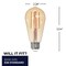 Bulbrite LED Filament 5W Dimmable ST18 Light Bulbs, Antique Glass, Medium E26 Base, 2200K, 450lu, 4PK 862795 - alternate 6
