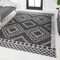 Jonathan Y Marokko Diamond Tribal Medallion Black/Ivory 3 ft. x 5 ft. Indoor/Outdoor Area Rug SMB127F-3 - alternate 6