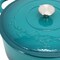 Megachef 6.35 Quart Round Enameled Cast Iron Dutch Oven with Self Basting Lid in Teal MCCI-A28T - alternate 7