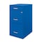 Space Solutions 14.25 in W 3 Drawer Vertical File Cabinet W/ Pencil Drawer, Classic Blue 24416 - alternate 5