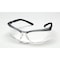 3M BX, Safety Glasses, Anti-Fog & Anti-Scratch, Clear Lens, Black/Silver Frame, Half-Frame, No 11380-00000-20 - alternate 1