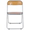 Leisuremod Lawrence Acrylic Folding Chair with Metal Frame, Tangerine, 4PK LF19OR4 - alternate 7
