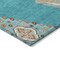 Homeroots 3' X 5' Teal Blue Brown And Ivory Oriental Washable Indoor Outdoor Area Rug 598442 - alternate 7
