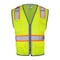 Dome75 HI-Vis Solid Front/Mesh Back Safety Vest SM/MD Class ANSI/ISEA 107-2020 Class 2 6 Pockets DV2123S - alternate 4