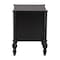 Baxton Studio Callison Spindle Nightstand - 2-Drawer Bedside Table with Turned Accents for Bedroom, Black 271-14736-ZORO - alternate 8