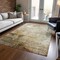 Homeroots 9' X 12' Linen Black And Copper Abstract Washable Indoor Outdoor Area Rug 605951 - alternate 8