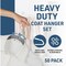 Lifemaster Velvet Non-Slip Hangers, Heavy Duty, 360 Deg Swivel Hook, Space-Saving, Grey, 20PK LMGR22Y - alternate 5