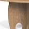 Homeroots 59" Brown Solid Wood Pedestal Base Round Top Dining Table 604027 - alternate 13