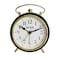 Westclox Classic Top Handle Alarm Clock, AA Battery, Analog Display, Plastic Case, Black/Gold Case 75127 - alternate 1