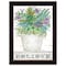 Homeroots Believe Succulents 1 Black Framed Print Wall Art 416104 - alternate 1