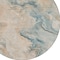Homeroots 8' Teal Blue Coral And Ivory Round Abstract Washable Indoor Outdoor Area Rug 617586 - alternate 6