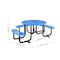 Flash Furniture Round Blue, Polyethylene, Steel, 82.5 in L SLF-EMR46ADA-HL60L-BL-GG - alternate 9