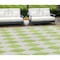 Homeroots 8' X 10' Lime Green And Ivory Geometric Washable Indoor Outdoor Area Rug 577064 - alternate 1