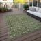 Homeroots 10' X 14' Olive Green Artichoke Green And Ivory Floral Washable Indoor Outdoor Area Rug 581917 - alternate 7