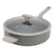 Oster Ambrose 4.5 Quart Nonstick Aluminum Saute Pan with Lid in Matte Grey 137751.02 - alternate 1