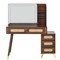 Homeroots 47" Brown Wood Lighted Mirrored Dresser 691729 - alternate 1
