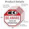 Signmission Be Aware CCTV In Operation, 10 inch X 10 inch, Aluminum Metal Signs, 5PK OC-A-5Pack-10-32 - alternate 5
