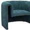 Homeroots 37" Aquamarine Sherpa And Upholstered Tufted Arm Chair 572292 - alternate 7