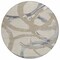 Homeroots 8' Beige Ivory And Gray Round Abstract Washable Indoor Outdoor Area Rug 599102 - alternate 7
