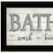 Homeroots Bath Rules 3 Black Framed Print Bathroom Wall Art 415849 - alternate 4