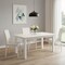 Homeroots 63" White Solid Wood Dining Table 518760 - alternate 6