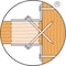 Simpson Strong-Tie ZMax 6.63 in. H X 1.56 in. W 18 Ga. Galvanized Steel Joist Hanger LUS28Z - alternate 7