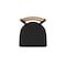Holland Bar Stool Co Revelle 30in Swivel Bar Stool with Pewter Finish, Medium Back and Black Vinyl Seat 881 - alternate 7