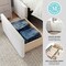 Martha Stewart Kian Queen Upholstered Platform Bed with Wingback Headboard and 4 Side Storage Drawers XH-8528-Q-WH-MS - alternate 3