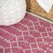 Jonathan Y Ourika Moroccan Geometric Textured Weave Fuchsia/Light Gray 2 ft. x 8 ft. Indoor/Outdoor Runner Rug SMB108Q-28 - alternate 5