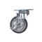 Vestil Dark Gray Swivel With Brake Thermoplastic Poly Rubber Caster 4 x 1 1/4 CST-B28-4X1TPR-SWB - alternate 3