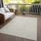 Homeroots 10' X 14' Beige And Ivory Geometric Washable Indoor Outdoor Area Rug 600797 - alternate 8