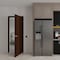 Sartodoors Firerated 90 Min Interior Door, 1888 Chocolate Ash, Single Flush Panel Metal Frame Handle 30 x 84 FIRERATED1888ID-CA-3084-LH-I - alternate 3