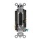 Leviton Wall Switch, 1/2 hp, Rocker, 15 A, Ebony 5691-2E - alternate 3