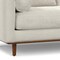 Homeroots 72" Cream Fabric Sofa With Brown Legs 640996 - alternate 4