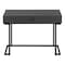 Homeroots 42" Gray and Black Wood and Metal Sled Computer Desk 489888 - alternate 1