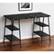 Homeroots 47" Black and White Wood and Metal Sled Computer Desk 489836 - alternate 5