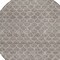 Homeroots 8' Taupe And Beige Round Geometric Washable Indoor Outdoor Area Rug 596215 - alternate 7