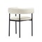 Manhattan Comfort Onda Metal Vegan Leather Dining Chair in Ivory DC1608-1 - alternate 8