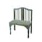 Homeroots 30in Blue Solid Wood Garden Patio Bench 389166 - alternate 1
