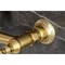 Kingston Brass Two-Handle Wall Mount Bridge Kitchen Faucet, Brushed Brass KS3257BL - alternate 6