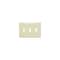 Pass & Seymour TradeMaster Thermoplastic Wall PlateCC of 123 Gang of 3 Toggle Switch OpeningsIvory TP3ICC12 - alternate 1