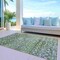 Homeroots 5' X 8' Olive Green And Ivory Argyle Washable Indoor Outdoor Area Rug 615807 - alternate 7