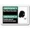 Signmission 10 in Height, Plastic, 10" x 7", ANSI-710ES Eye Wash Fountain ANSI-710ES Eye Wash Fountain - alternate 1