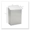 Hospeco Wall Mount Sanitary Napkin Receptacle, Stainless Steel ND-1E - alternate 6