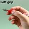 Deli Gel Pen 0.5mm, Red Ink, Capped, Clear Barrel, 12PK E6600S - alternate 3