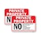 Signmission Private Property No Skateboards Bicycles Dogs Loit 1, 18'' X 24'' 2 Signs, Heavy Gauge Aluminum, 2PK A-1824-2PACK-24839 - alternate 1